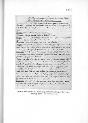 Tafel 4 Friedrich Ludwig Schröder: Eigenhändige Abschrift von Klingers Zwillingen, 1. Aufzug 1. Szene