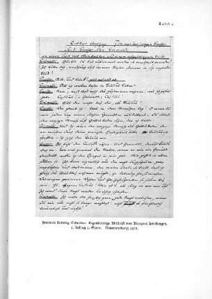 Tafel 4 Friedrich Ludwig Schröder: Eigenhändige Abschrift von Klingers Zwillingen, 1. Aufzug 1. Szene