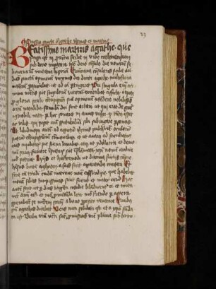 Passio s. Agathe virginis et martiris