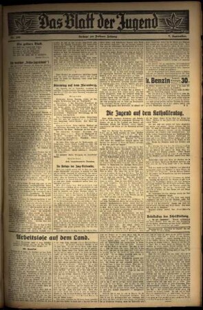 Zweite Ausgabe vom Mittwoch, den 07. September 1932.