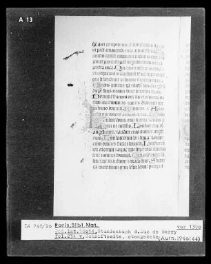 Petites Heures des Herzogs von Berry — ---, Folio 234Textblatt