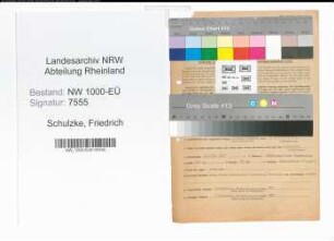 Entnazifizierung Friedrich Schulzke, geb. 12.07.1890 (Polizeibeamter)