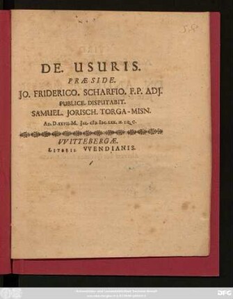 De. Usuris.