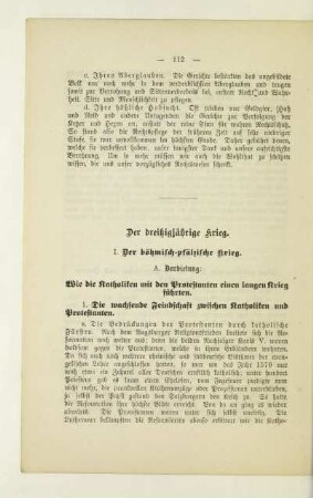 I. Der böhmisch-pfälzische Krieg