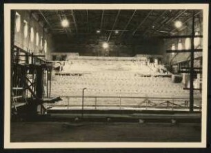 Stadthalle, Mülheim an der Ruhr Umbau: Baustellenfoto Theatersaal, Zuschauerraum