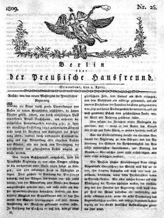 Nr. 26., 1. April 1809