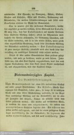Siebenundvierzigstes Kapitel. Die Gemüthsbewegungen