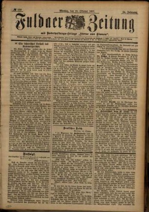 Ausgabe vom Montag, den 18. Oktober 1897.