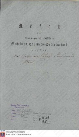 Erbach-Fürstenau, Albert Graf v.