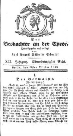 44. Stueck, 31. Oktober 1842