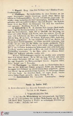 6: Funde in Baden 1897