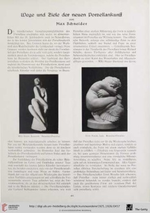 7/8: Wege und Ziele der neuen Porzellankunst