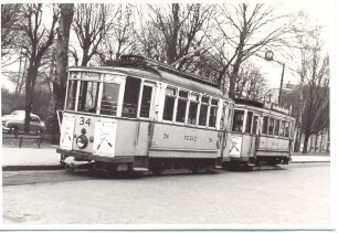 Straßenbahn. Detmold. in der Bahnhofstraße (?)