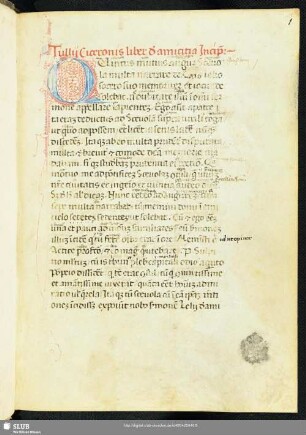 Ciceronis Laelius s. de amicitia.