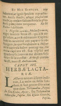 Caput XVI. Herbae Lactariae.