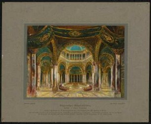 Bühnenbild: Parsifal, Festspielhaus Bayreuth: Gralstempel, 1. Aufzug