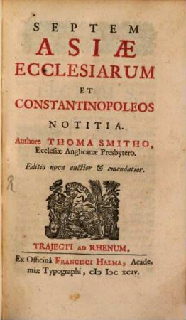 Septem Asiae ecclesiarum et Constantinopoleos notitia