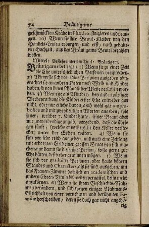 Bräutigame. - Conversi oder Neu-Bekehrte.