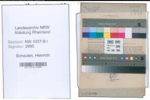 Entnazifizierung Heinrich Schauten , geb. 18.04.1905 ()
