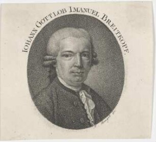 Bildnis des Iohann Gottlob Imanuel Breitkopf