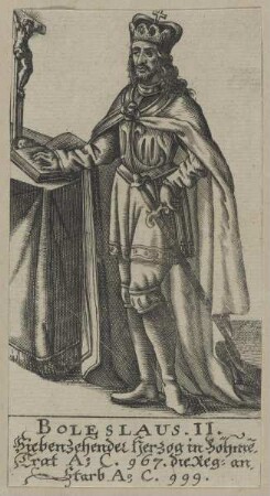 Bildnis des Boleslaus II., Herzog von Böhmen