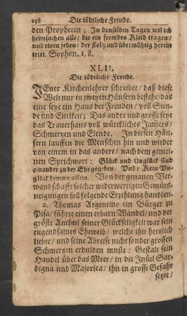XLII. Die tödtliche Freude.