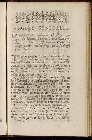 Regles Generales [...]