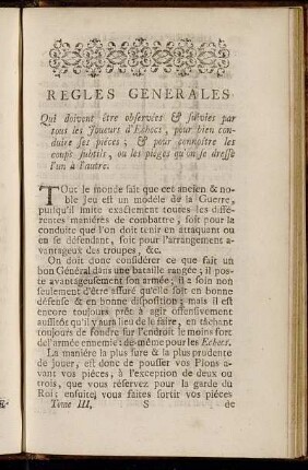 Regles Generales [...]