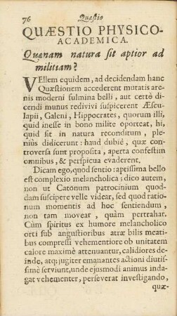 Quaestio Physico-Academica.