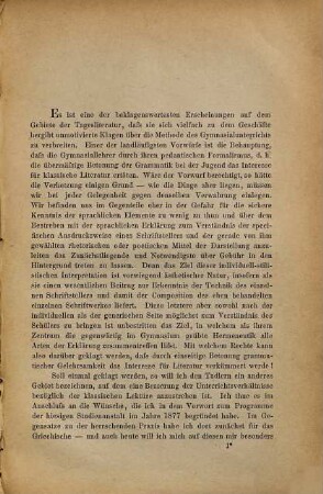 Zwei Kapitel aus einer Schulerklärung des platonischen Protagoras