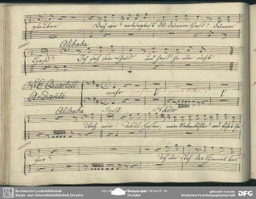 Quartett: "Weh mir Abul Hassan"
