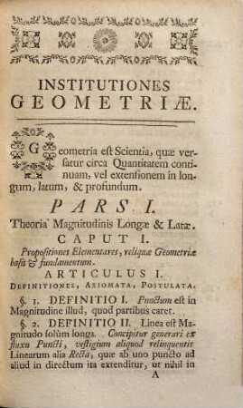 Institutionum mathematicarum opusculum, 2. Geometria