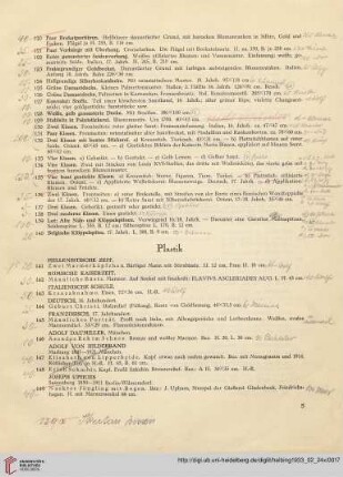 Plastik (Nr. 141-149)