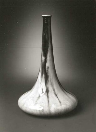 Vase mit geflossener Glasur