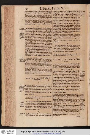 Liber XI. Titulus VII.