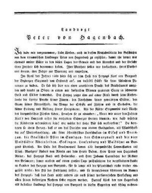 Landvogt Peter von Hagenbach