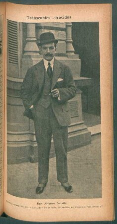 Don Alfonso Danvila, Primer Secretario de la Legación de España, Encargado de Negocios "ad interim" - [Retrato]