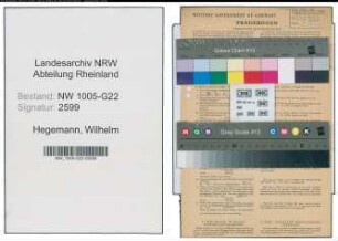 Entnazifizierung Wilhelm Hegemann , geb. 11.03.1909 (Gastwirt)