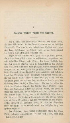 1-13 Maurus Wolter, Erzabt von Beuron : I.