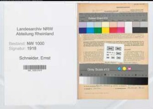 Entnazifizierung Ernst Schneider, geb. 16.08.1915 (Kaufm.Angest.)
