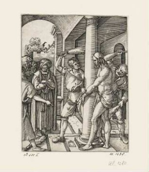 Geißelung Christi, Blatt 18 der Folge "Passion Christi"
