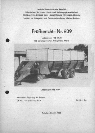 Ladewagen HTS 71.04