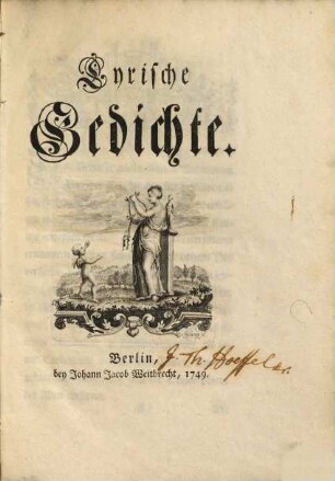 Lyrische Gedichte