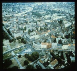 Diapositiv: Oranienplatz, Oranienstraße, 1982