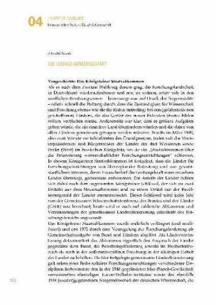 Die Leibniz-Gemeinschaft
