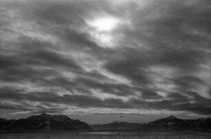 Seebruck am Chiemsee: Chiemsee mit schönen Wolken