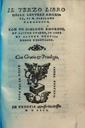Lettere amorose, 3