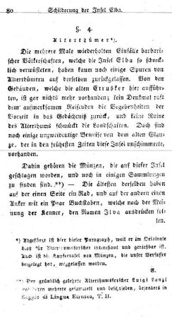 § 4. Alterthümer