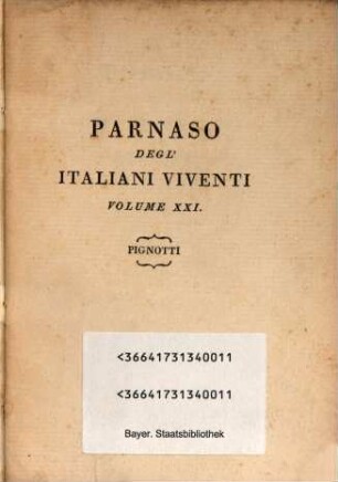 Poesie Di Lorenzo Pignotti Aretino