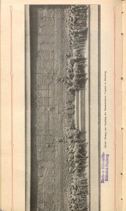 Relief: Einzug und Empfang der Hanseatischen Truppen in Hamburg.